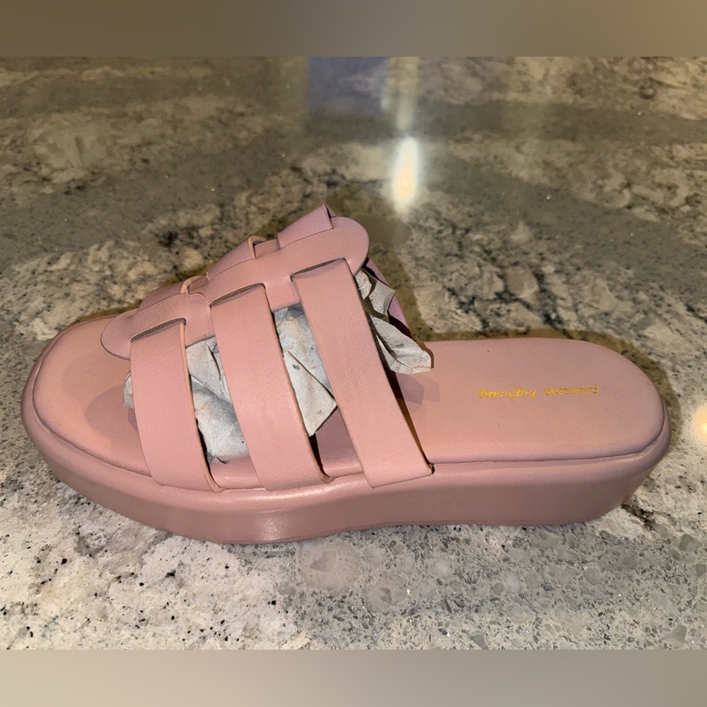 NWB Princess Highway Pink Strap Platform Sandals